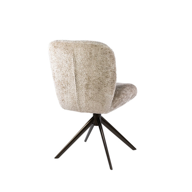 WoonStijl Stoel Comfort draaibaar Alura zand-bruin frame