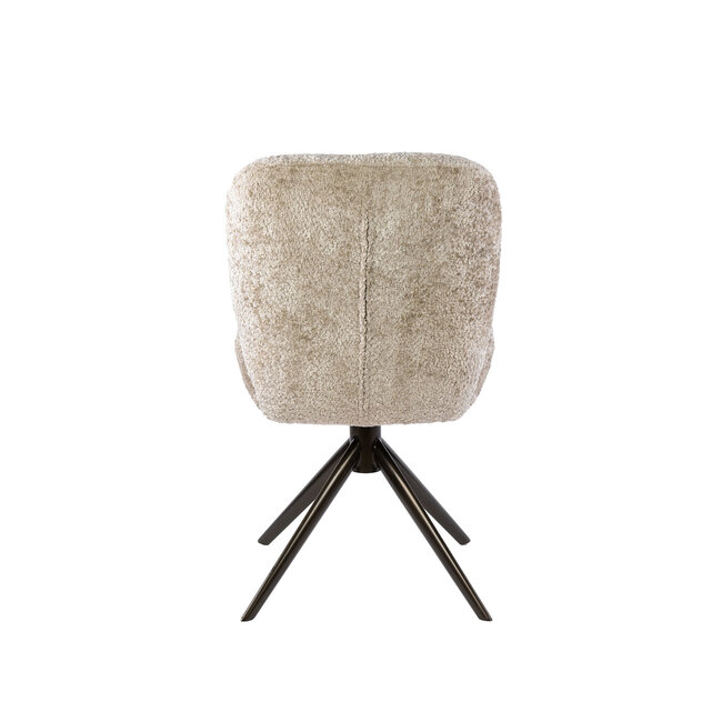 WoonStijl Stoel Comfort draaibaar Alura zand-bruin frame