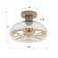 WoonStijl Plafondlamp Soll Beige