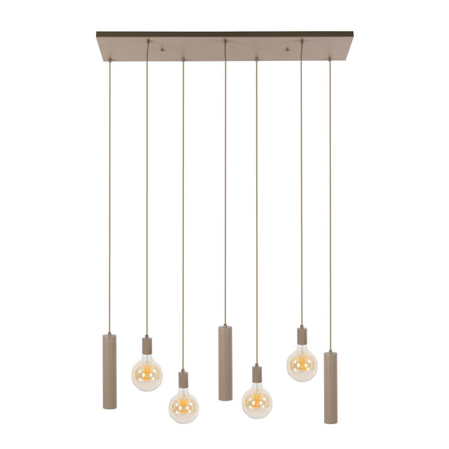 WoonStijl Hanglamp Senso 4+3-lichts Beige