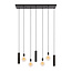 WoonStijl Hanglamp Senso 4+3-lichts Sienna bruin