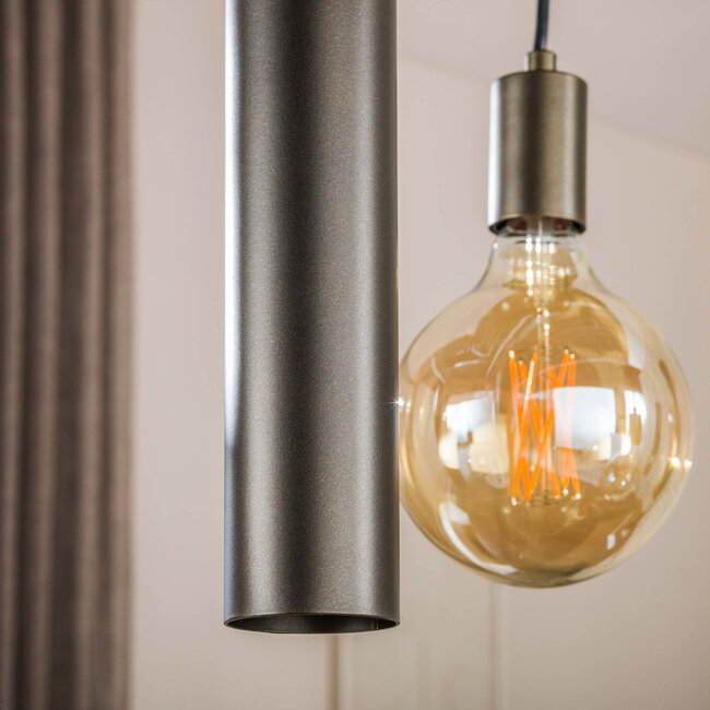 WoonStijl Hanglamp Senso 4+3-lichts Sienna bruin
