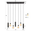 WoonStijl Hanglamp Senso 4+3-lichts Sienna bruin