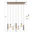 WoonStijl Hanglamp Senso 5+4-lichts Beige