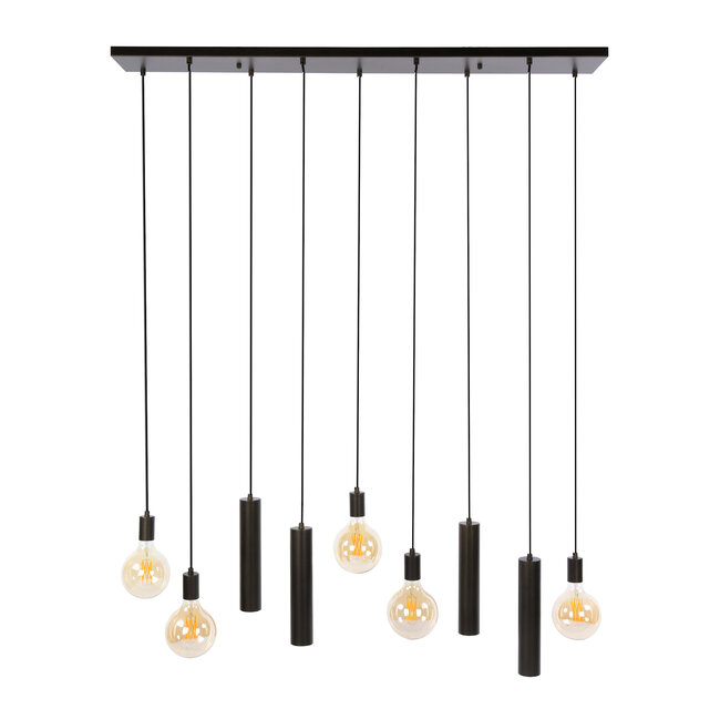 WoonStijl Hanglamp Senso 5+4-lichts Sienna bruin