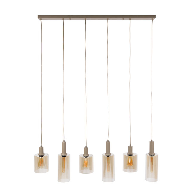 WoonStijl Hanglamp 6L Sepiora Beige