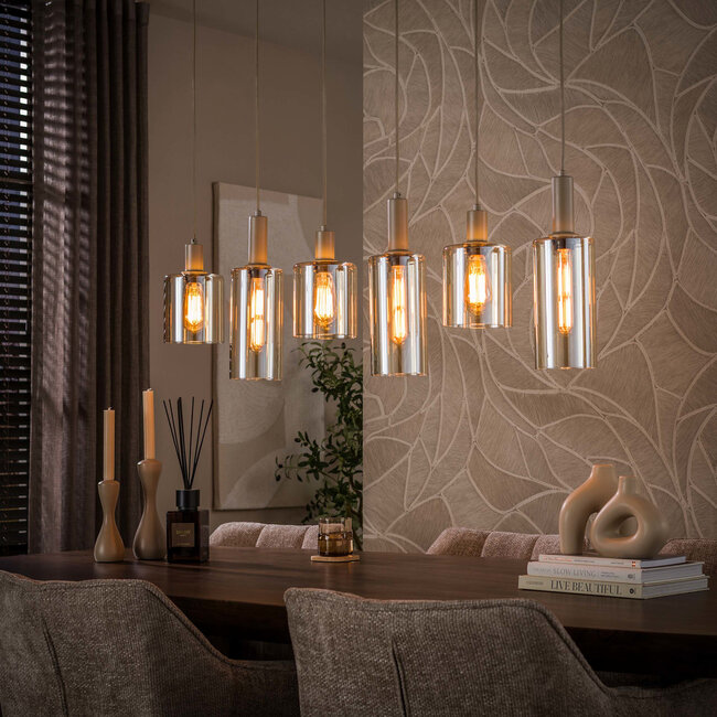 WoonStijl Hanglamp 6L Sepiora Beige