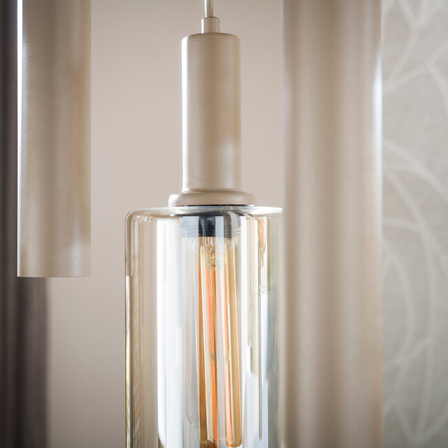WoonStijl Hanglamp Sepiora 5+4-lichts Sienna beige