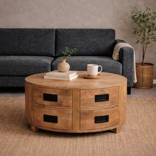 Benoa Salontafel Novelle met 4 lades - 80 cm