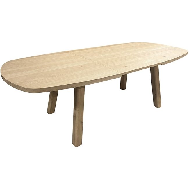 Nijwie Turku eetkamertafel uitschuifbaar 160/220 - Deens ovaal - Natural Oak
