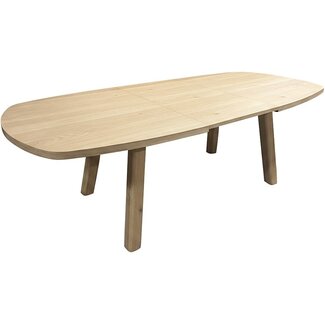 Nijwie Turku eetkamertafel uitschuifbaar 180/240 - Deens ovaal - Natural Oak