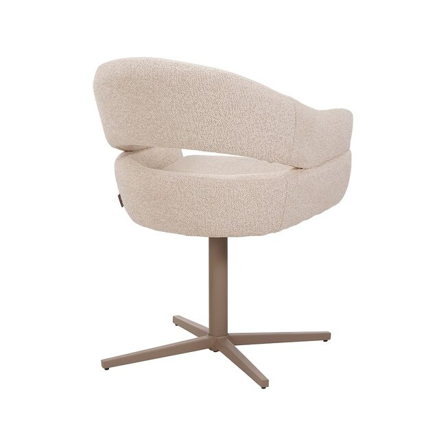 Label51 Eetkamerstoel  Donna | Naturel Superb | Taupe Metaal