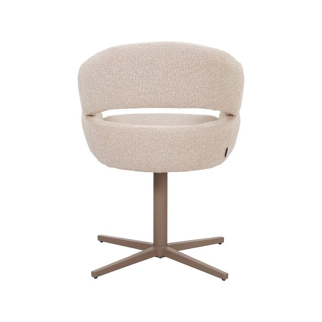 Label51 Eetkamerstoel  Donna | Naturel Superb | Taupe Metaal