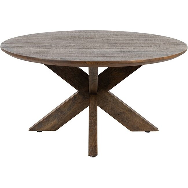 MySons Salontafel Gemini Ø80, Acacia Marron Bruin