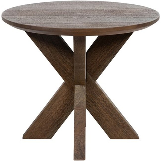 MySons Bijzettafel Gemini Ø50, Acacia Marron Bruin