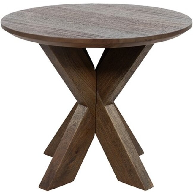MySons Bijzettafel Gemini Ø50, Acacia Marron Bruin