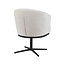 Label51 Eetkamerstoel Cannes - Naturel Tresor - Zwart Metalen Frame