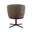 Label51 Eetkamerstoel Cannes - Retro Taupe Tresor - Zwart Metalen Frame