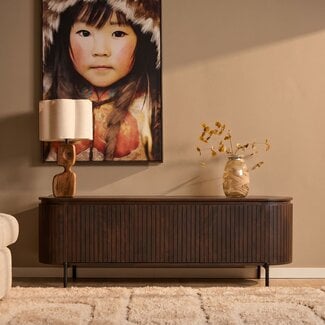 Starfurn Tv meubel Solana Bruin Mangohout 165 cm