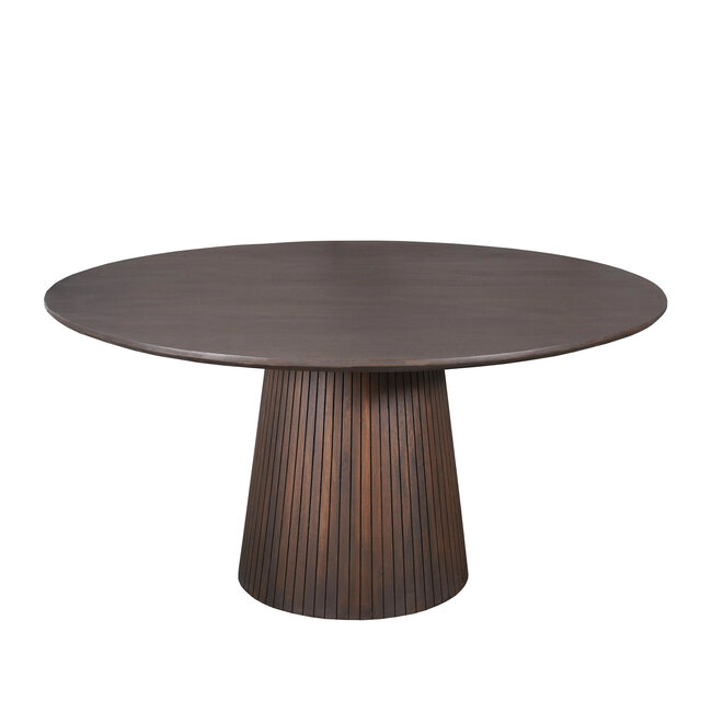 Starfurn Ronde eettafel Solana Bruin Mangohout 150 cm