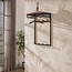 WoonStijl Kapstok Custom hoog roede en hoedenplank 2x4 haken acacia bruin