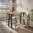 WoonStijl Bartafel Edge Pure 130cm acacia bruin