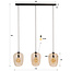 WoonStijl Hanglamp Python 3-lichts Amber glas
