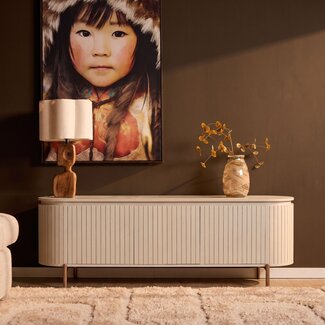 Starfurn Tv meubel Solana Zand Mangohout 165 cm
