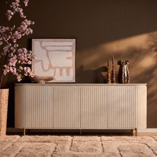 Starfurn Dressoir Solana Zand Mangohout 210 cm