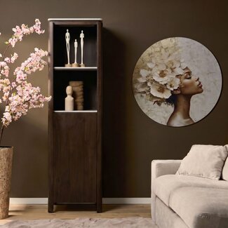 Starfurn Boekenkast Dallas Bruin Mangohout 55 cm
