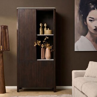 Starfurn Vakkenkast Dallas Bruin Mangohout 90 cm