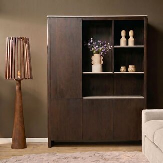 Starfurn Vakkenkast XL Dallas Bruin Mangohout 160 cm