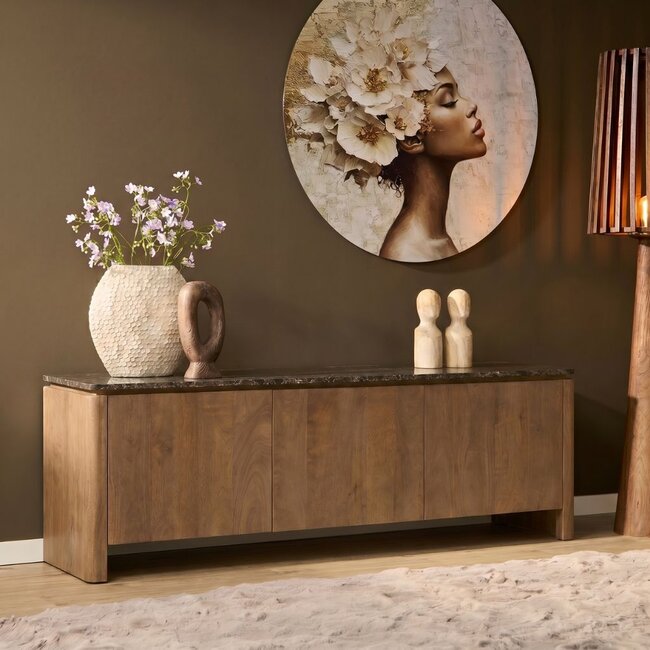 Starfurn Tv meubel Dallas Naturel Mangohout 165 cm