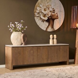 Starfurn Tv meubel Dallas Naturel Mangohout 165 cm