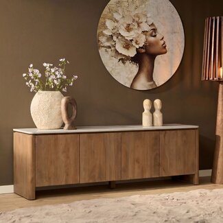 Starfurn Tv meubel Dallas Naturel Mangohout 210 cm
