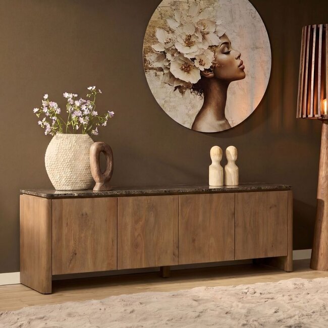 Starfurn Tv meubel Dallas Naturel Mangohout 210 cm