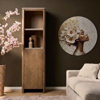 Starfurn Boekenkast Dallas Naturel Mangohout 55 cm