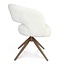 Starfurn Eetkamerstoel Demi | Off White | Poot Bronze | Met armleuning