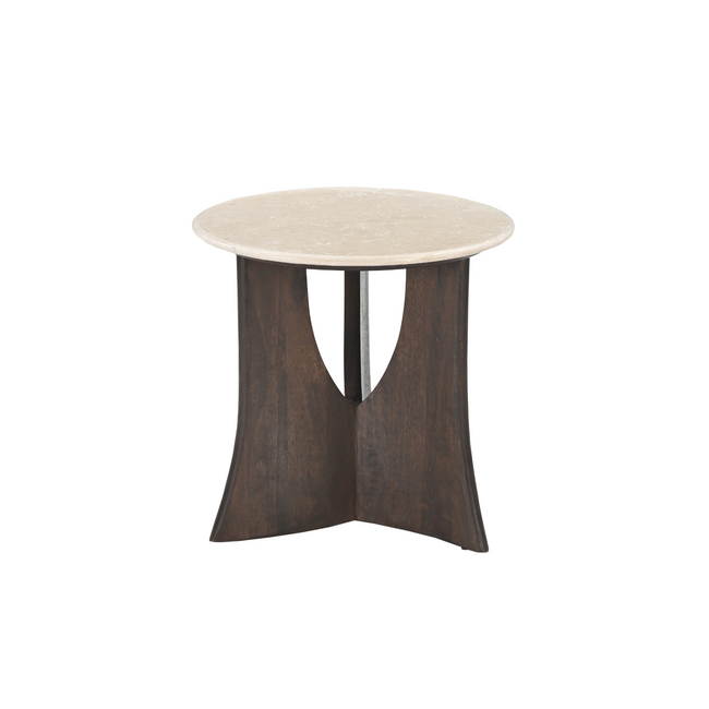 Starfurn Bijzettafel Milo Botticino Marmer 50 cm