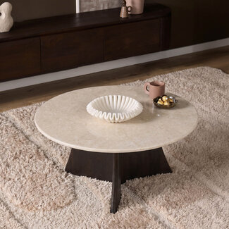 Starfurn Salontafel Milo Botticino marmer 80 cm