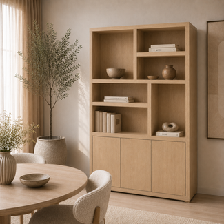 Nijwie Boekenkast Tampere 160 cm Naturel eiken