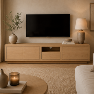 Nijwie TV meubel Tampere 190 cm - Naturel eiken