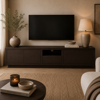 Nijwie TV meubel Tampere 190 cm - Dark chocolate