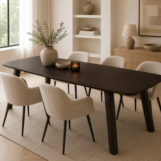 Nijwie Eetkamertafel Salo 220 - Dark Chocolate