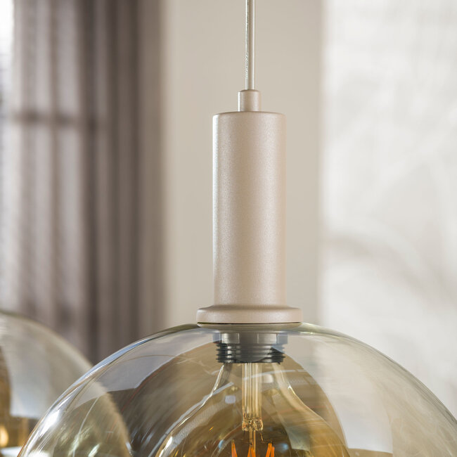 WoonStijl Hanglamp 3 Lichts Sfera beige
