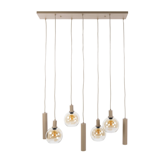 WoonStijl Hanglamp 4+3L Sfera beige