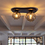 WoonStijl Plafondlamp Bubble 2-lichts Sienna bruin