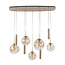 WoonStijl Hanglamp Stellar pendel 5+4-lichts Beige