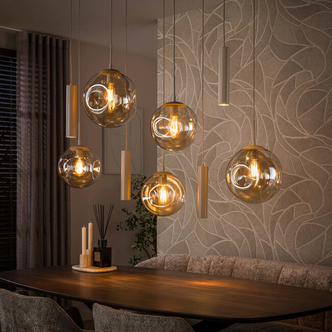 WoonStijl Hanglamp Stellar pendel 5+4-lichts Beige