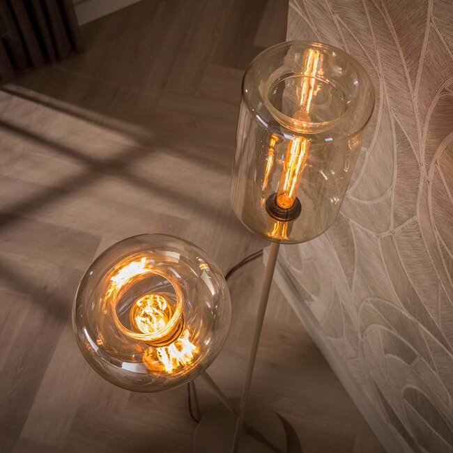 WoonStijl Vloerlamp Serene 2-lichts Sienna Beige
